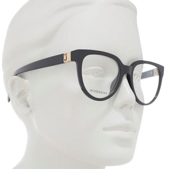 Givenchy NEW Optical Glasses Frames Black 55mm Round Reading Designer Eyewear - Picture 1 of 3